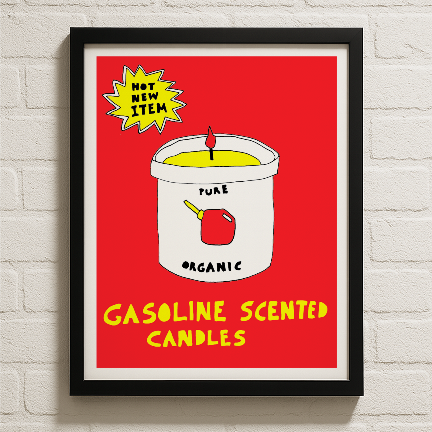 Gasoline Scented Candle