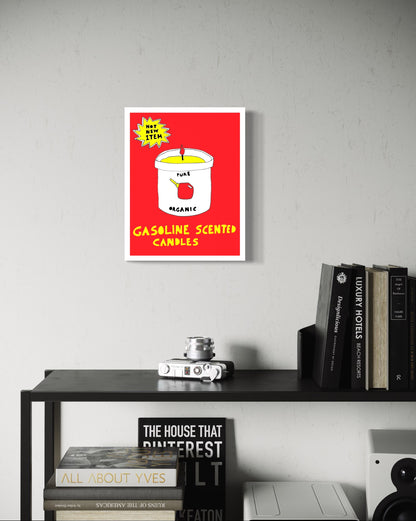 Gasoline Scented Candle