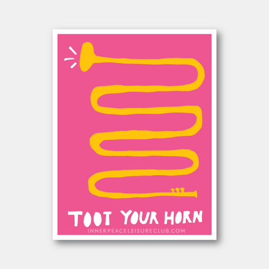 Toot Your Horn (Sticker)